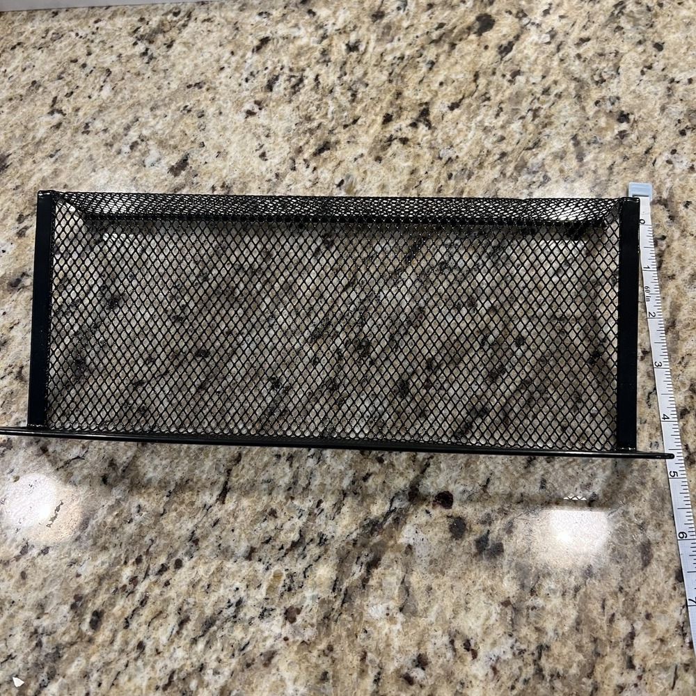 1 Piece Spice Rack / Drawer Insert Black Metal Wire Mesh - Picture 2 of 5